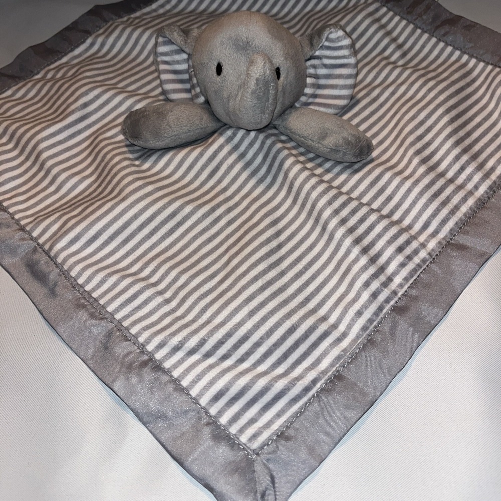 Circo Unisex Baby Security Blanket Lovey Gray Striped Elephant Plush Target 13"